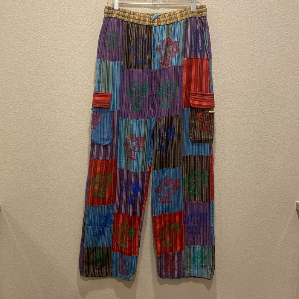 Handmade hippie mushroom pamtsv